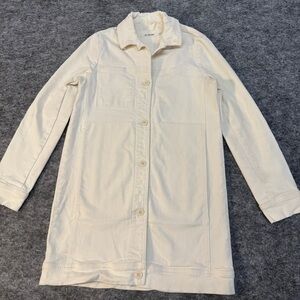 Ali Golden Long Sleeve Collared Denim Button Up Long Sleeve Top